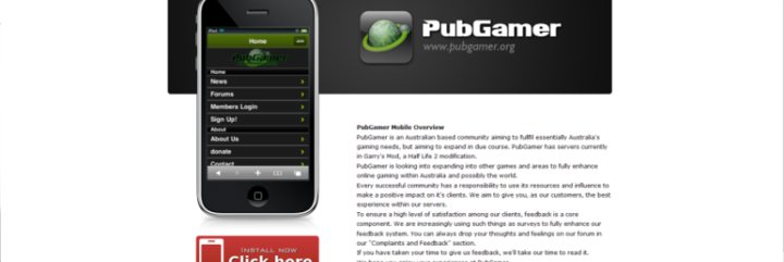 Mobile-friendly community site